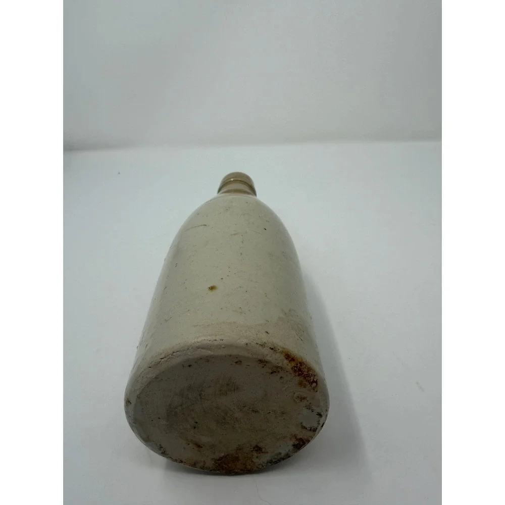 1800s Two Tone Stamp #12 Kennedy Barrowfield Stoneware Ginger Beer Bottle CORK